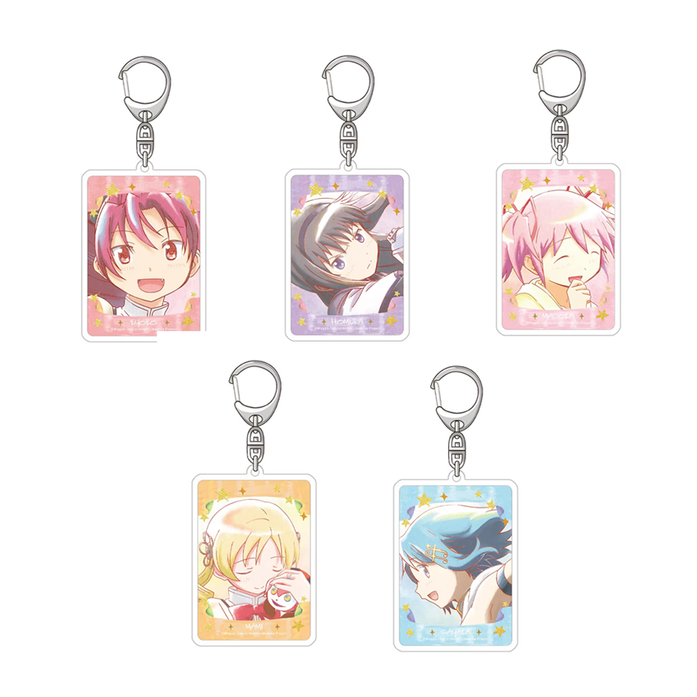 for Popular Anime Puella Magi Madoka Magica Sakura Kyoko Miki Sayaka Mami Acrylic Keychain Backpack Pendant Cute Gift Ornament