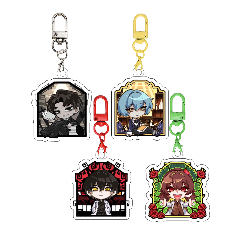 for Popular Game Library of Ruina Angela Roland Ayin Carmen New Peripheral Acrylic Keychain Cartoon Backpack Pendant Fans Gift