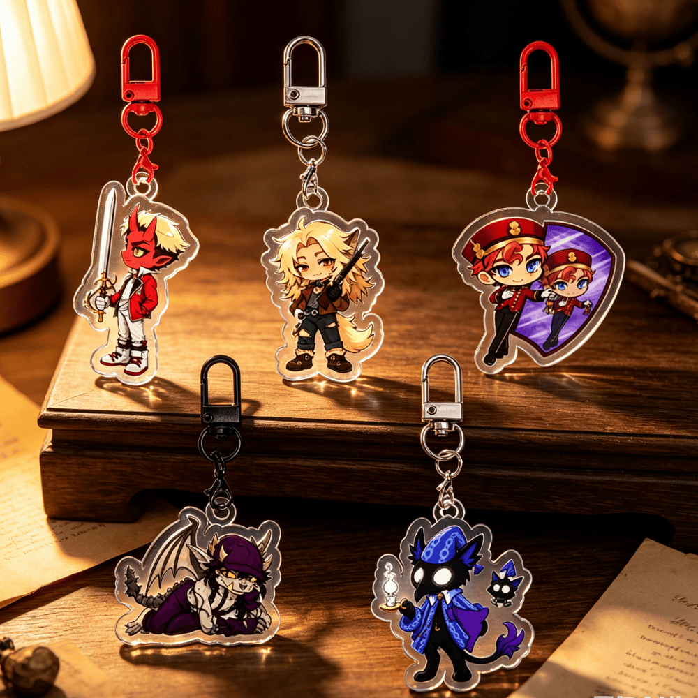 for Popular Game Deadlock Apollo Vindicta Doorman Drifter Peripheral Acrylic Keychain Backpack Pendant Exquisite Festival Gift