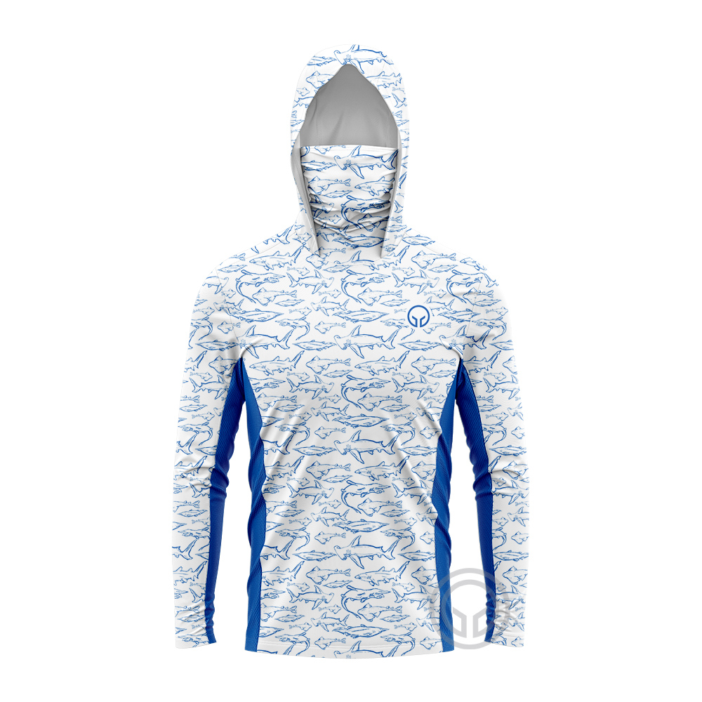 New Fishing Apparel Summer Outdoor Jersey Men Long Sleeve T Shirts Clothing Sun Uv Protection Breathable Hooded Fishing Wear