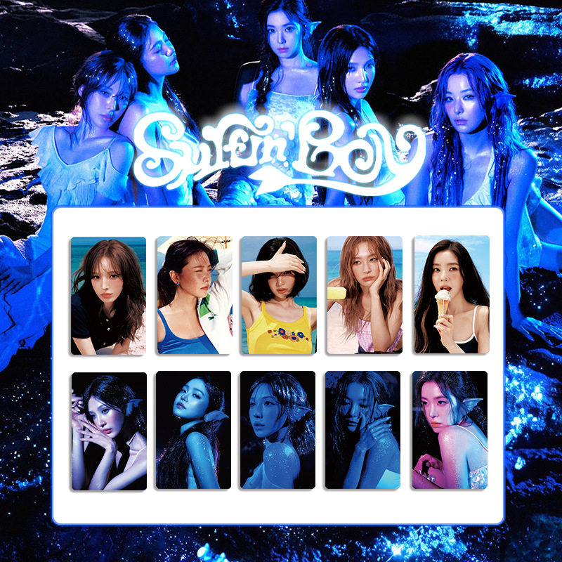 5PCS new popular women's group Velvet Summer Red Velvet photo card LOMO card peripheral toy gift