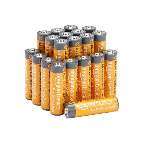 Amazon Basics 20-Pack AA Alkaline High-Performance Batteries, 1.5 Volt, 10-Year Shelf Life: Amazon.co.uk: Electronics & Photo