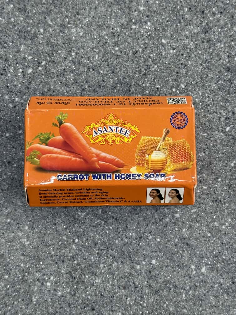Asantee carrot with honey soap