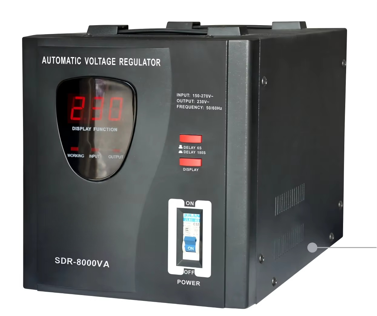 KEBO SDR 8000VA Automatic AC Voltage Regulator Single Phase Relay Type Stabilizer for Home Appliance PC Material for Home Use