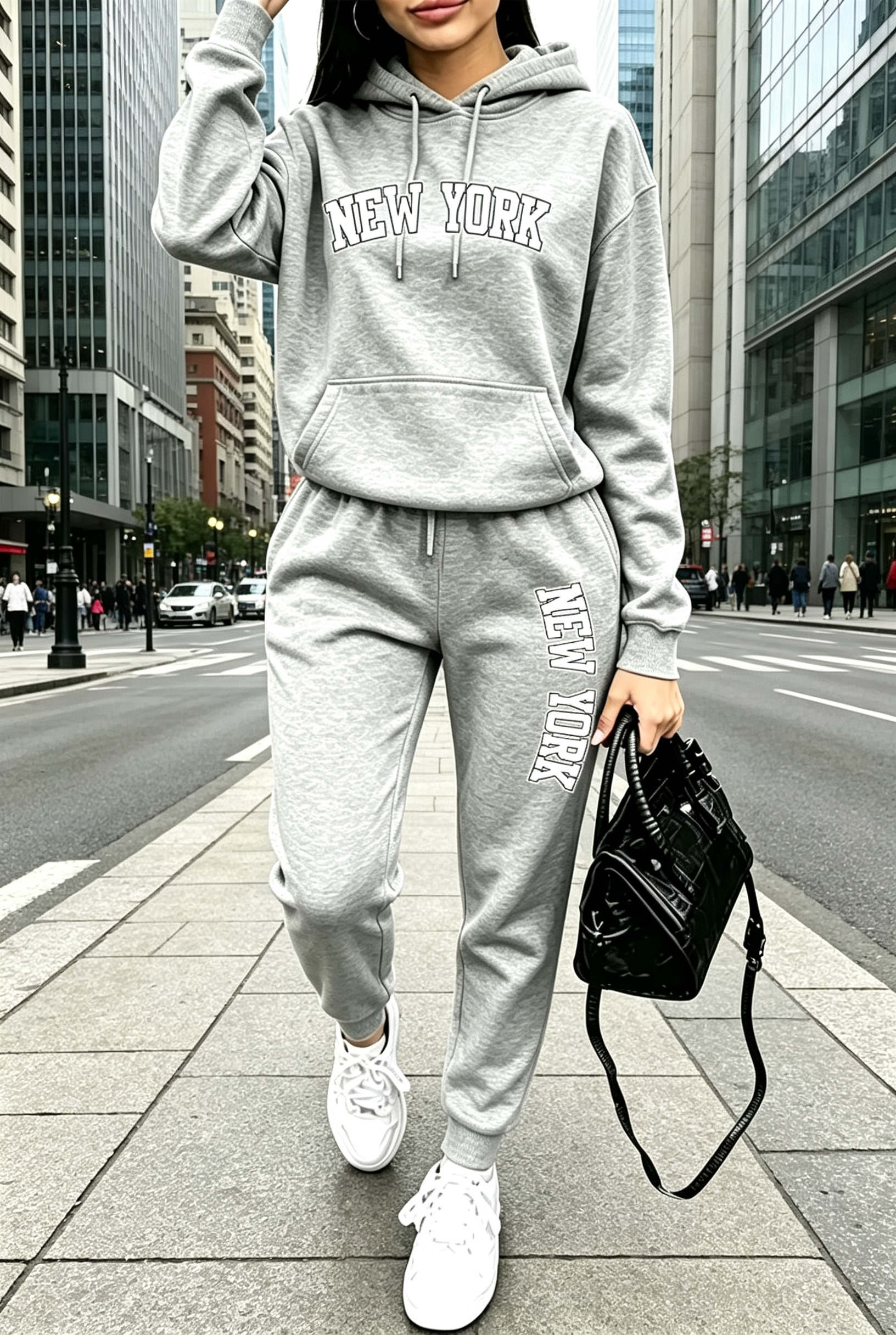 2026 New Womens Outfits Printing Casual Hooded Sweatshirt Sportswear Outdoors Sports Jogging Clothing Daily Street Hoodie Pants