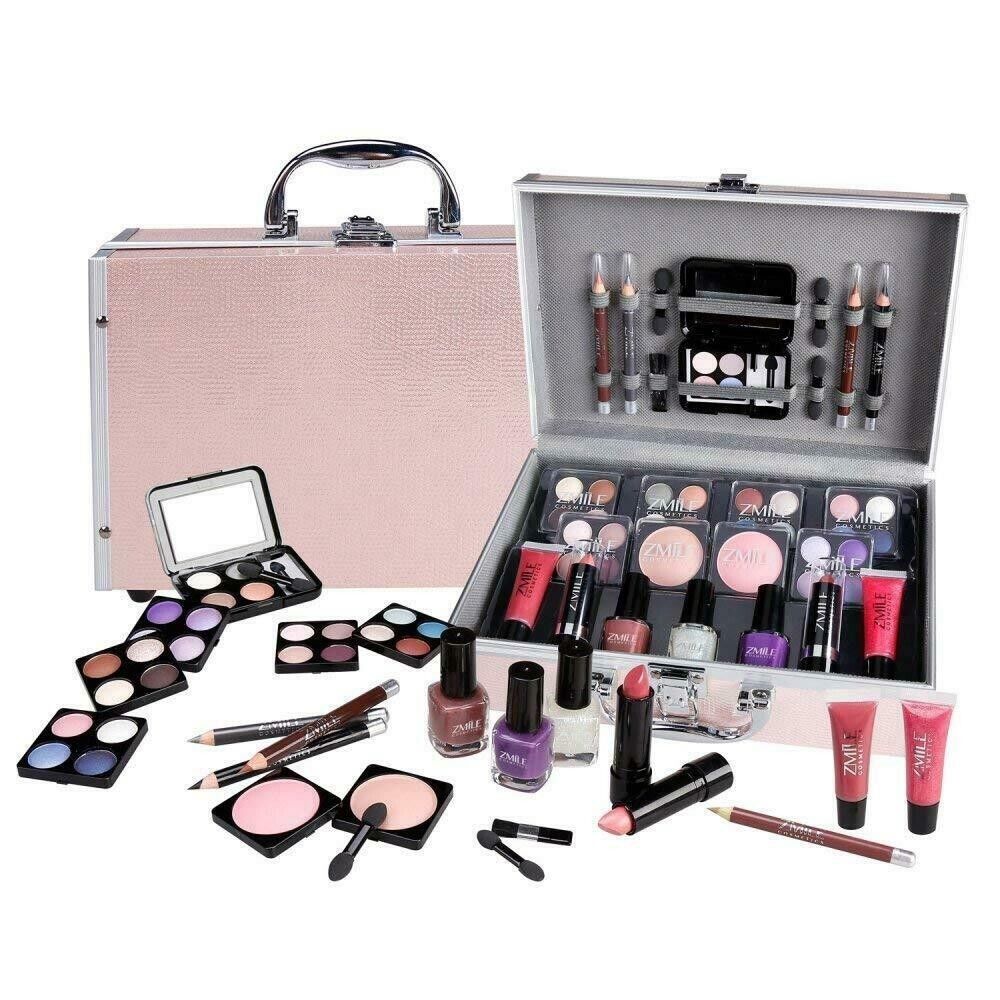 UK LOCAL SELLER - 42pc Makeup Set – All-in-One Travel Cosmetic Case with Eyeshadow, Blush, Lipstick & Brushes – Portable Vegan Beauty Kit for Women, Teen Girls, Beginners & Gift Giving – Compact Professional Rose Gold Make-Up Box Travel-freindly | Sent and Fulfilled from UK Warehouse and Delivered on a Tracked 48 UK Postal Service