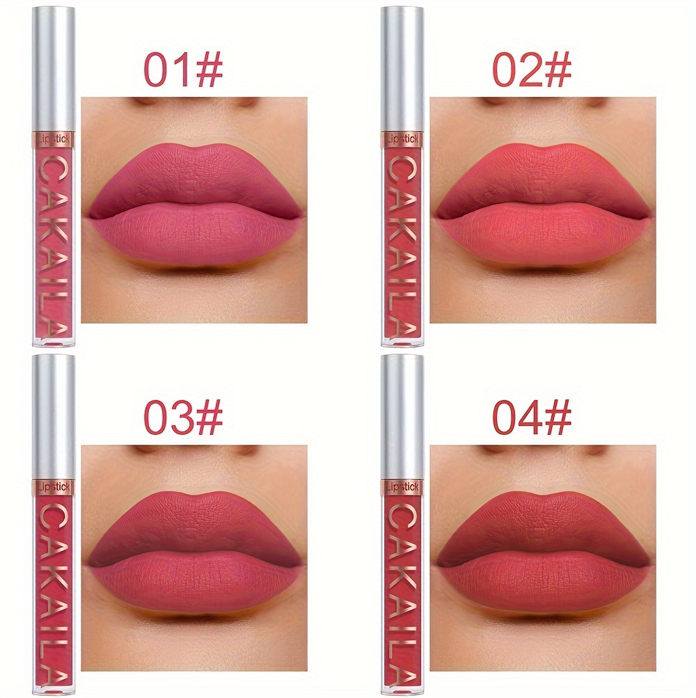 10-Pack Waterproof Matte Lip Gloss Set Long-Lasting Non-Stick Cup Lip Makeup Tool Daily Use Stage Makeup Lipstick Girls' Festival Gift, uk Warehouse Items, Local Warehouse