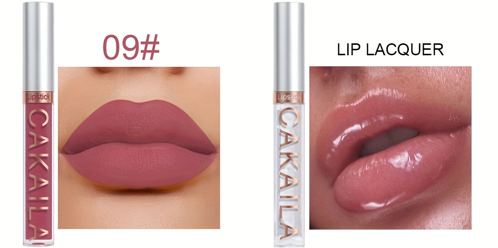 10-Pack Waterproof Matte Lip Gloss Set Long-Lasting Non-Stick Cup Lip Makeup Tool Daily Use Stage Makeup Lipstick Girls' Festival Gift, uk Warehouse Items, Local Warehouse