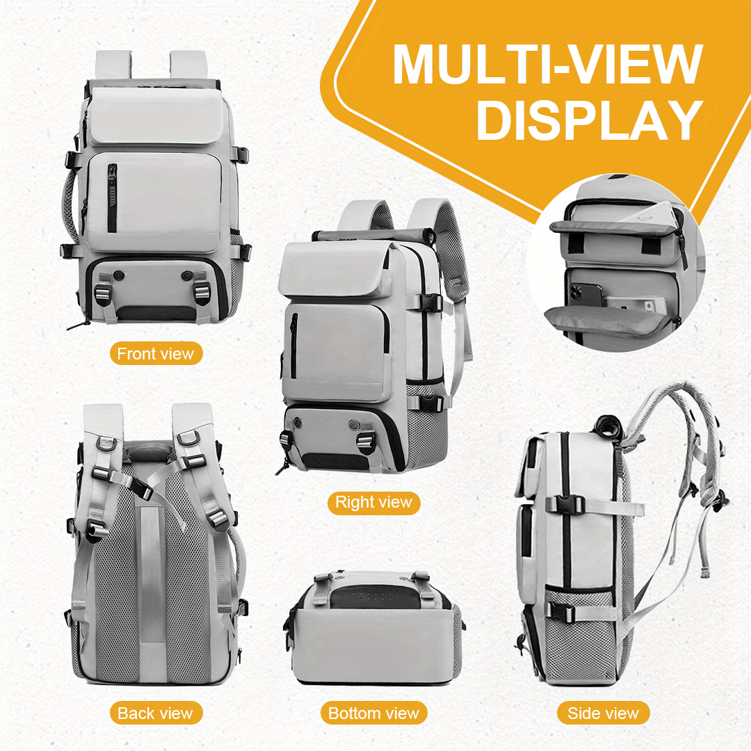 Large Capacity Outdoor Hunting Backpack with Shoe Cabinet, Fashionable Travel Commuter Bag, 16-inch Business Laptop Backpack, Outdoor Hiking and Camping Backpack, Multi-functional Handbag, Hunting and Fishing Essential Tool Bag, UK Local Warehouse