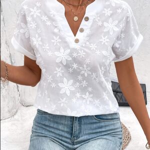 Women’S Loose White Shir…