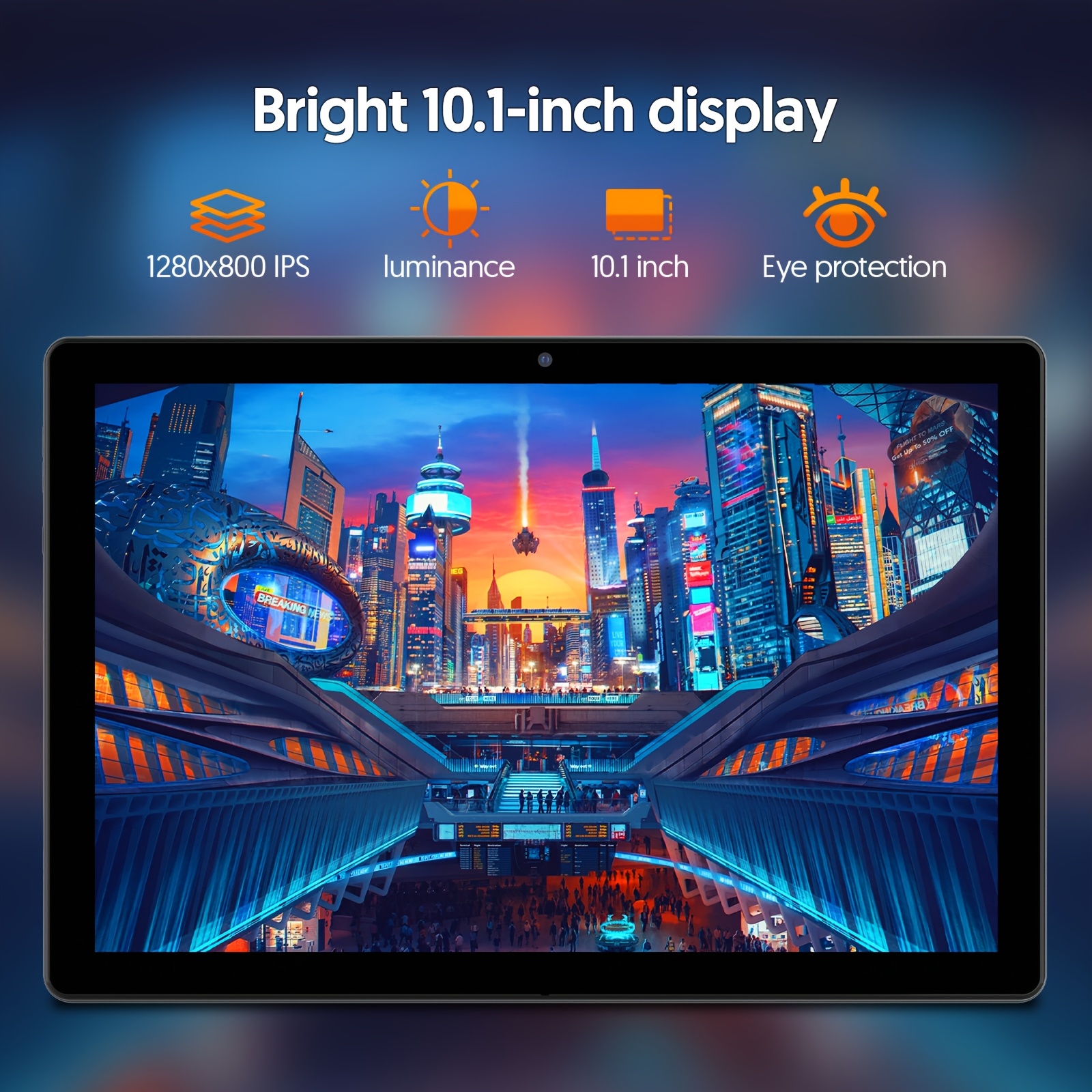 New 10.1-Inch Android 15 Tablet, Two-In-One Tablet with Keyboard, Mouse, Stylus And Protective Case, 12(3+9)GB RAM, 64GB ROM, Quad-Core Processor, 2.0MP+8.0MP Camera, Battery, Cost-Effective Tablet, Suitable for Technology Enthusiasts, Daily Use
