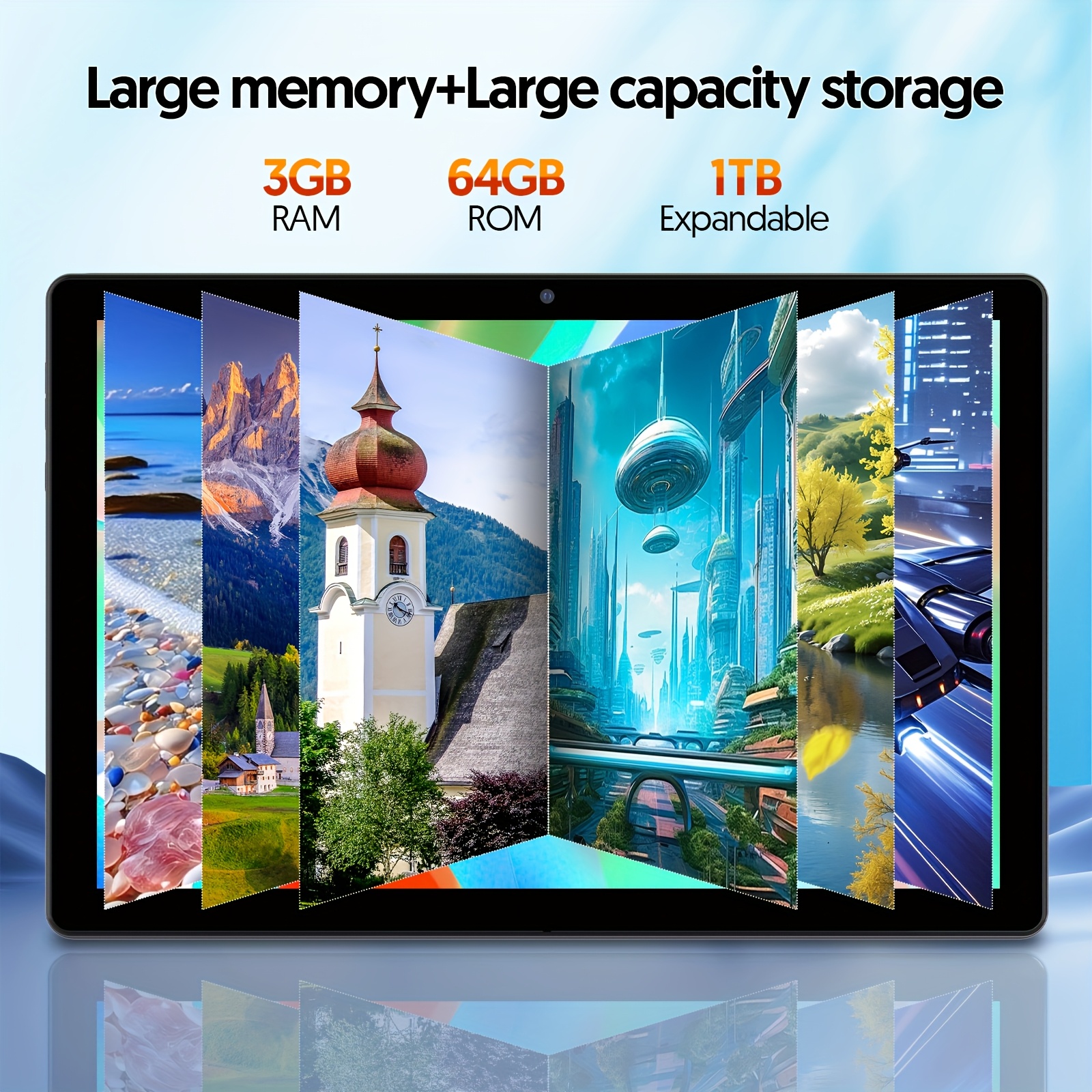 New 10.1-Inch Android 15 Tablet, Two-In-One Tablet with Keyboard, Mouse, Stylus And Protective Case, 12(3+9)GB RAM, 64GB ROM, Quad-Core Processor, 2.0MP+8.0MP Camera, Battery, Cost-Effective Tablet, Suitable for Technology Enthusiasts, Daily Use