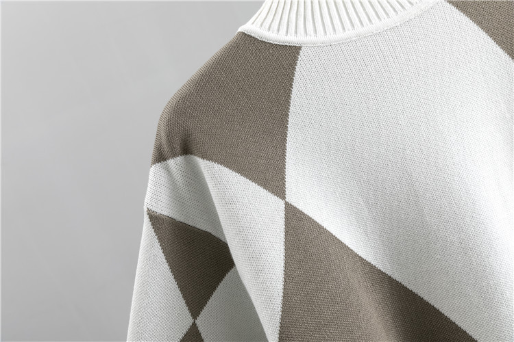 Women's New Autumn/ Winter Casual Check Pattern Sweater Set - Style Trendy Two-Piece Outfit, Perfect for Spring/ Autumu/ Winter