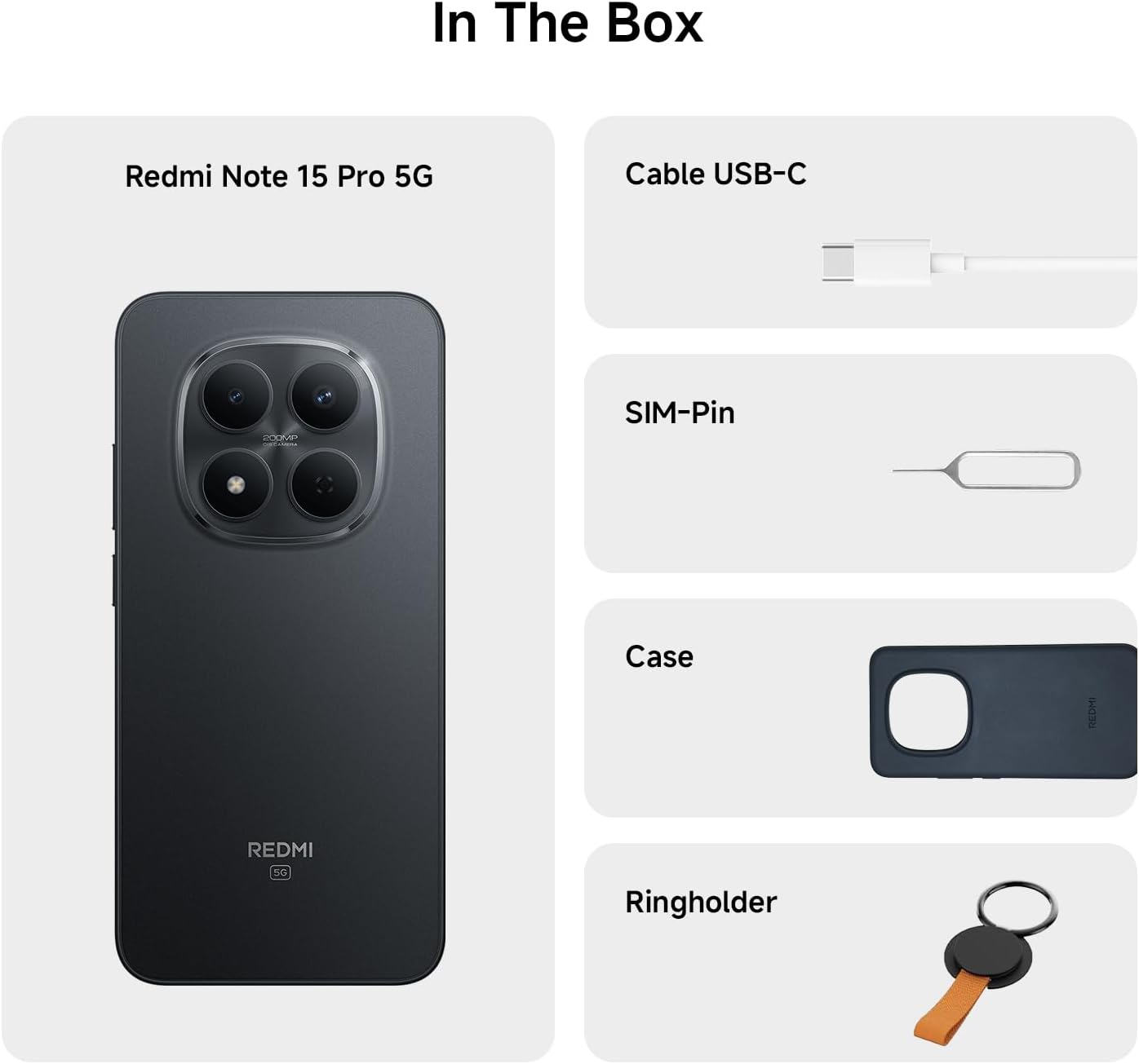 XIAOMI Redmi Note 15 Pro 5G, Smartphone 12+512 GB, Massive 6580mAh Battery, IP66/IP68, New 200MP Camera, 6.83" AMOLED Display, Glacier Blue, Warranty 2 years, Charger Not Included - Image 4