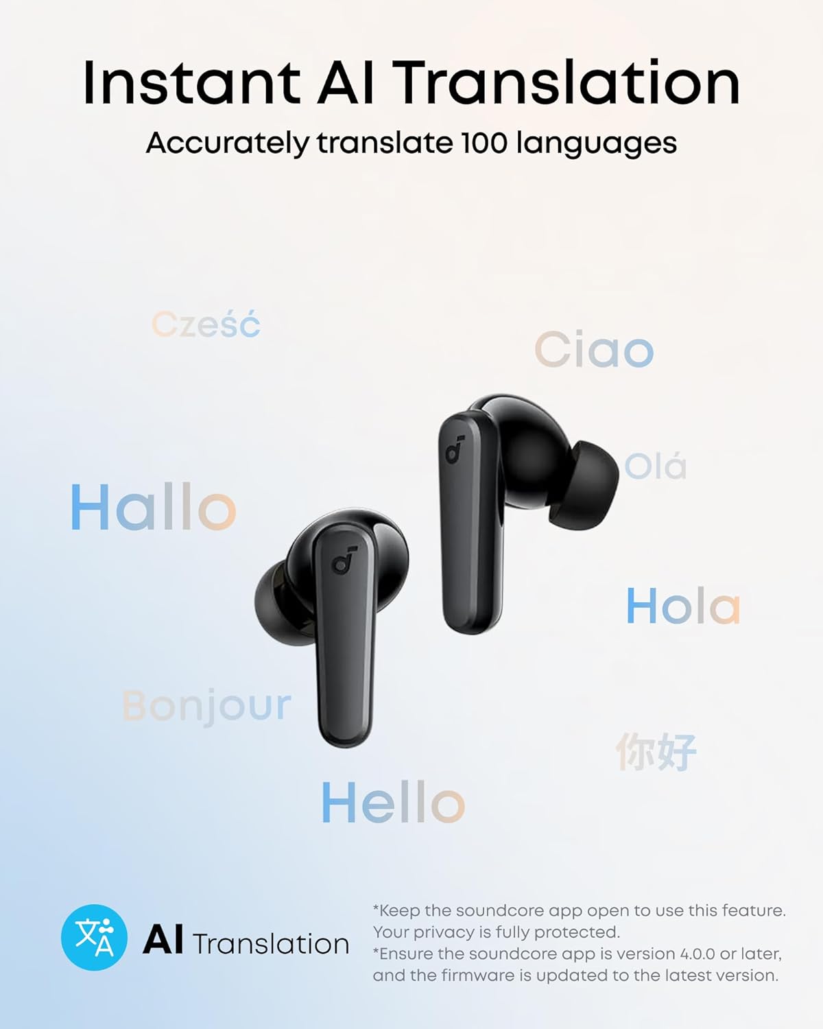 soundcore by Anker P20i True Wireless Earbuds, 10mm Drivers with Big Bass, Bluetooth 5.3, 30H Long Playtime, IPX5 Water-Resistant, 2 Mics for AI Clear Calls, 22 Preset EQs, Customization via App - Image 4