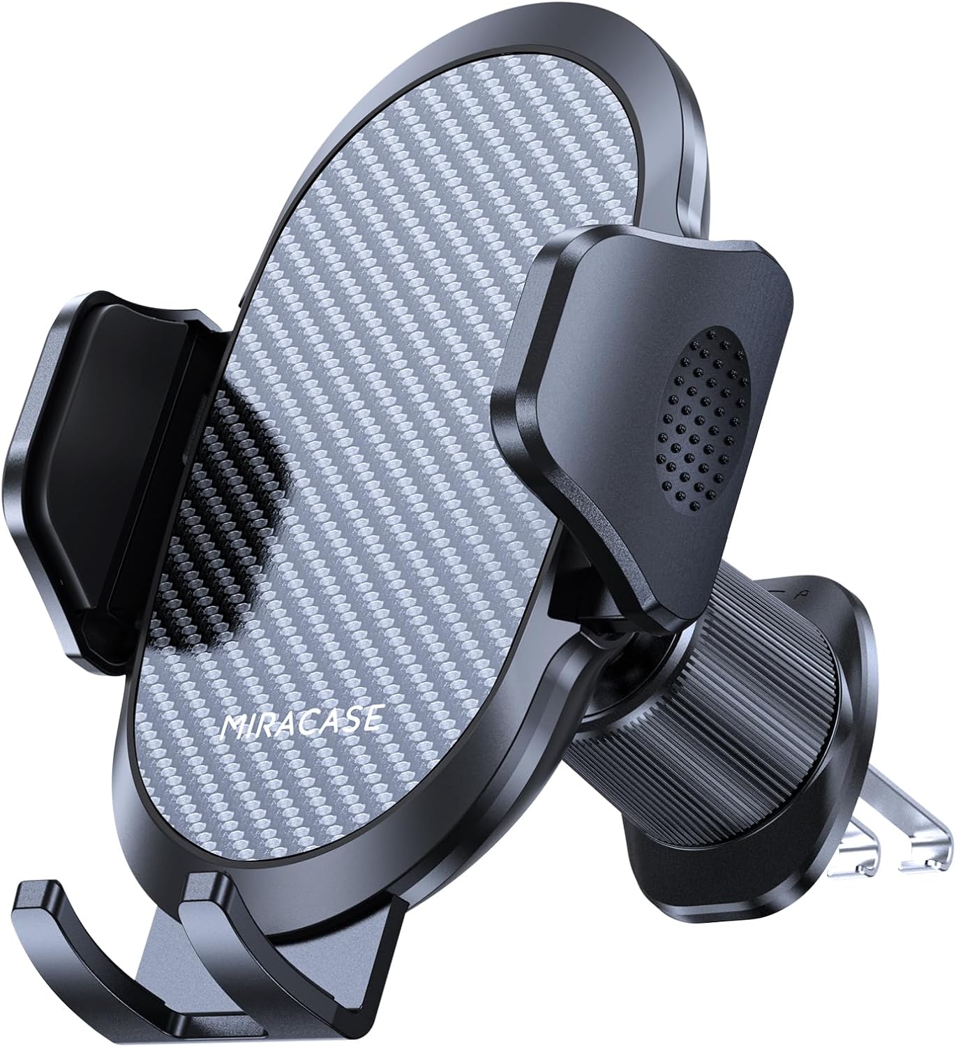 Miracase 2026 Car Phone Holder, Stable Double Steel-Hook Air Vent Car Phone Mount Cradle 360°Rotation, One Button Release Mobile Phone Holder for iPhone, Galaxy, All 4.0''-7'' Smartphones - Image 7