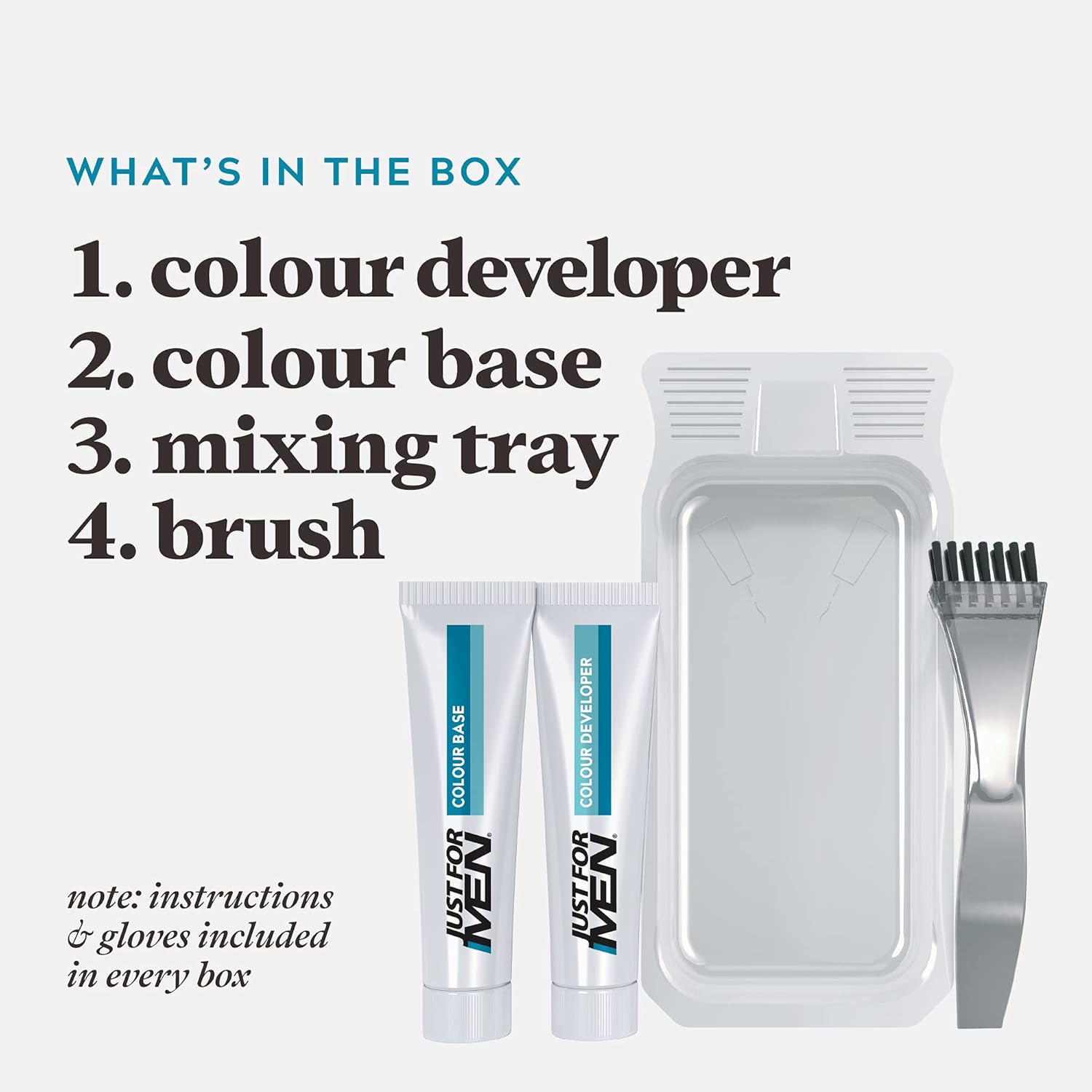 Just for men Moustache & Beard Dark Brown Dye, Eliminates Grey for a Thicker & Fuller Look M45 - Image 4