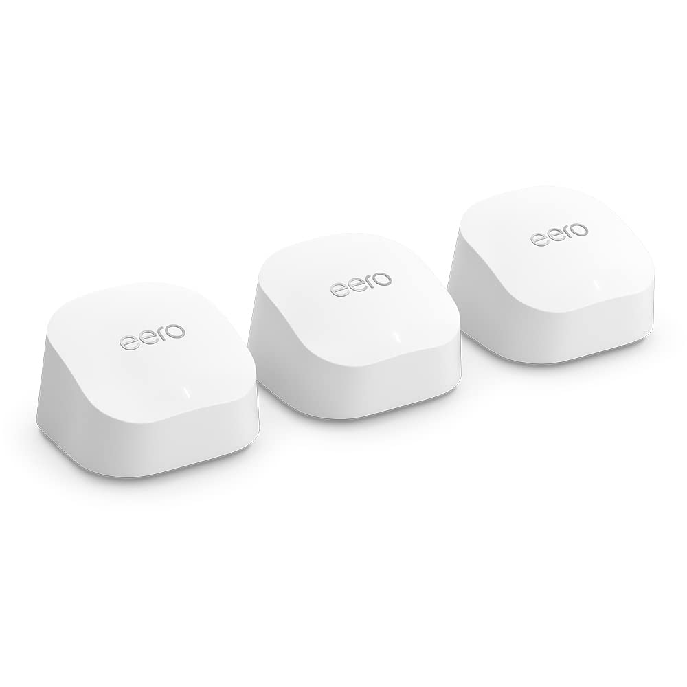 Amazon eero 6+ mesh Wi-Fi router | 1.0 Gbps Ethernet | Coverage up to 420 m2 | Connect 75+ devices | 3-Pack | 2022 release - Image 2