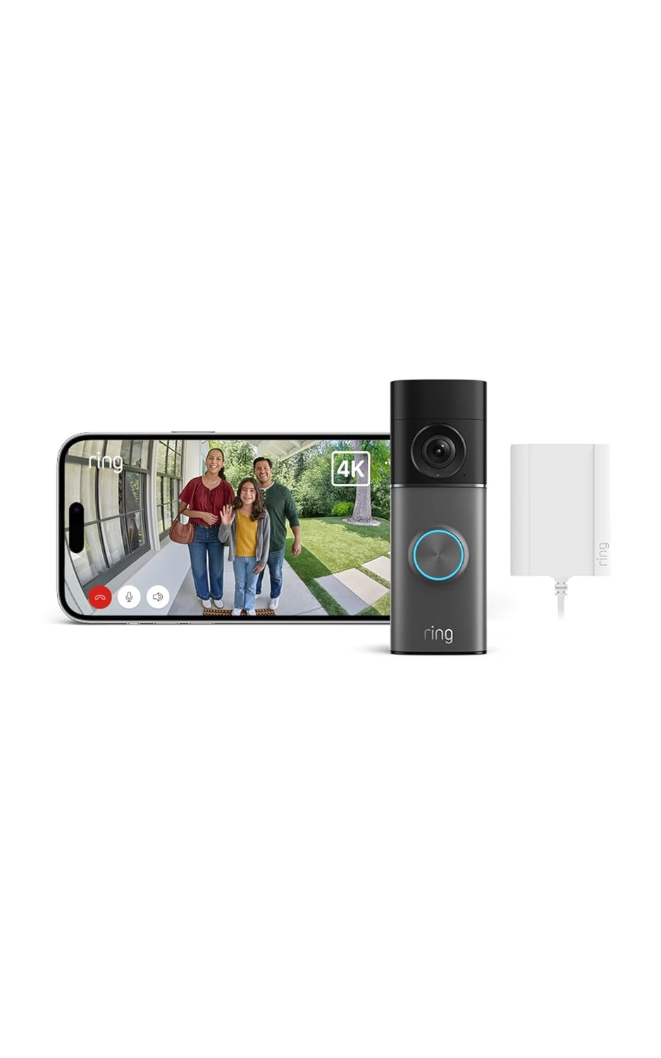 Ring Wired Video Doorbell Pro (newest gen) Plug-in | Video Doorbell Camera with Retinal 4K, up to 10x Enhanced Zoom | Wide Field of View | Radar Detection | 30-day free trial of Ring Subscription Plan - Image 2