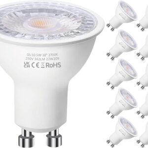 GU10 LED Bulbs, Warm White 270…