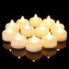AMAGIC 12 Pack Battery Operated Flameless LED Tea Lights Candles Electric Fake Tealight for Votive, Christmas, Home Decor, Wedding, Table Decor