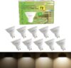 GY Dimmable GU10 Neutral White 790 Lumen High Energy Efficiency LED Bulbs,4.9W 4000K 120° Wide Beam Angle Energy Saving Lamp, 75W Replacement,10 Pack