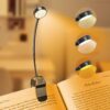 Rechargeable Book Reading Light Lamp, LED Book Light for Reading in Bed – Eye Caring Adjustable Brightness 3 Color Temperatures 20+ Hours Runtime, Type-C Book Light Clip on,Christmas Gifts