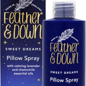 Feather & Down Lavender Pillow Spray 100 ml – Sleep Spray with Calming Chamomile Essential Oils for Relaxation