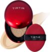 TIRTIR Mask Fit Red Cushion Foundation | Full coverage, Weightless, Skin fit, Satin Glow Finish, Korean Makeup, beauty, Tattoo cover up, Buildable (#21W Natural Ivory, 0.63 Fl Oz)