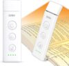 Gritin Book Light Rechargeable, Reading Light Lamp Clip on Books, 3 Eye-Protecting Modes (Mixed/White/Amber), 5 Brightness & Stepless Dimming, Long Battery Life, Flexible Reading Lamp for Readers
