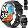Smart Watch for Men Women Answer/Make Calls,1.85”HD Smartwatch with Pedometer 24/7 Heart Rate SpO2 Sleep Monitor,110+ Sports Fitness Watch,IP68 Waterproof Activity Tracker for Android iOS