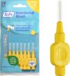 TePe Interdental Brush, Original, Yellow, 0.7mm/ISO 4, 8pcs, efficient Cleaning Between Teeth, Plaque Remover and Dental flosser for Small Gaps