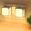Night Light Plug in Wall, with Dusk to Dawn Photocell Sensor, 3000K Warm White, Brightness Adjustable, 1W LED Night Light for Kids, Bedroom, Hallway, Stairs, 2 Pack