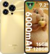 OUKITEL C69 Mobile Phones – Android 15 Smartphone, 7.2″ HD+ Large Display, 64MP Camera, 6000mAh Battery Phones, 16GB+128GB/1TB, 4G Dual SIM Free Mobile Phone, Fingerprint/Face ID/GPS/BT5.0, Gold