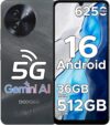 DOOGEE Note 59 Pro+ 5G Android 16 Smartphone-Gemini AI, 36GB+512GB/2TB & T8200 Octa-Core (6nm) Mobile Phones, 120Hz 6.75″ HD+ Display & 6250mAh, 50MP AI Camera, Face+Finger ID/Widevine L1/NFC/GPS/OTG