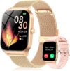 Smart Watch for Women, Answer/Make Call, 1.85″HD Ultra-Clear Screen Fitness Watch with Heart Rate/Sleep/SpO2 Monitor, 120+ Sport Modes, IP68 Waterproof Fitness Tracker, Smartwatch for iOS/Android
