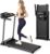 Treadmill Walking Pad Running Machine – Treadmills for Home Foldable Under Desk Treadmill with Handle Folding for Heavy People Foldaway Portable Compact Indoor Flat 10Km/h Electric Machines