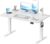 Devoko Electric Standing Desk 120x60cm Sit Stand Table Height Adjustable with Backpack Hook and Memory Smart Pannel, Home Office, White