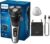 Philips Electric Shaver 3000 Series – Wet & Dry Electric Shaver for Men with SkinProtect Technology in Space Grey, Pop-up Beard Trimmer, Cordless Shaver with Travel Pouch (Model S3241/12)